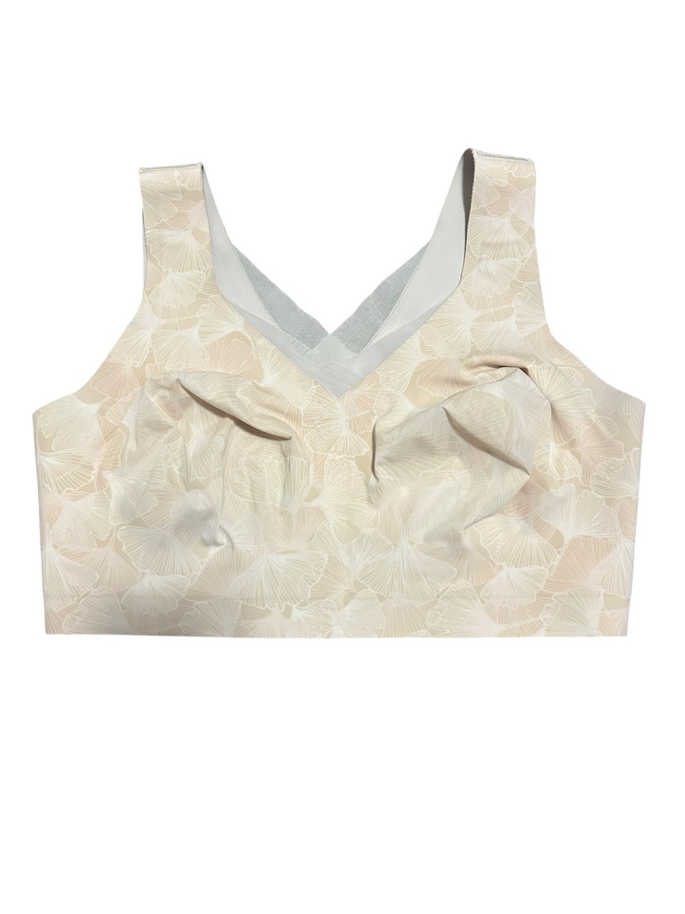 Evelyn & Bobbie Seamless Defy Mesh Bra Champagne Ginko Large - Picture 2 of 9